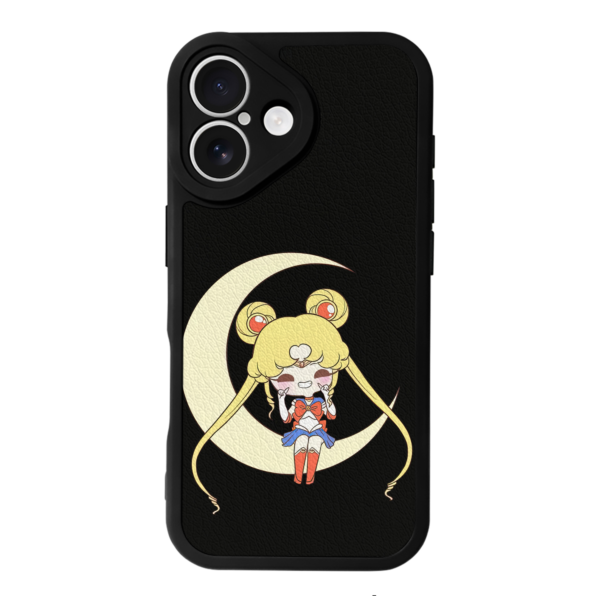 （画像用） 美少女戦士セーラームーン 月野 うさぎ つきの うさぎ Sailor Moon Tsukino Usagi 【iPhone 16シリーズ対応】シリコンスマホケース（レザー調） 材質：シリコン